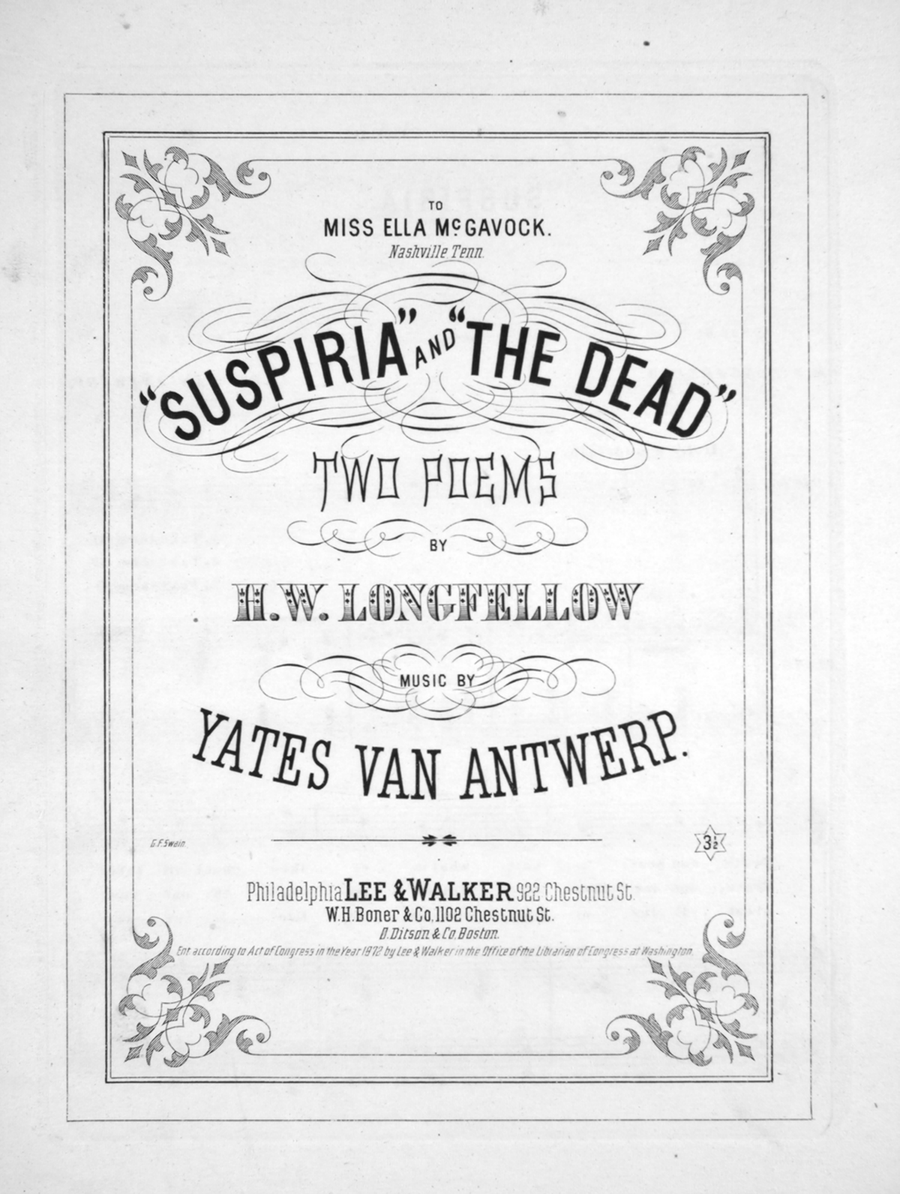 (1) Suspiria; (2) The Dead. Two Poems