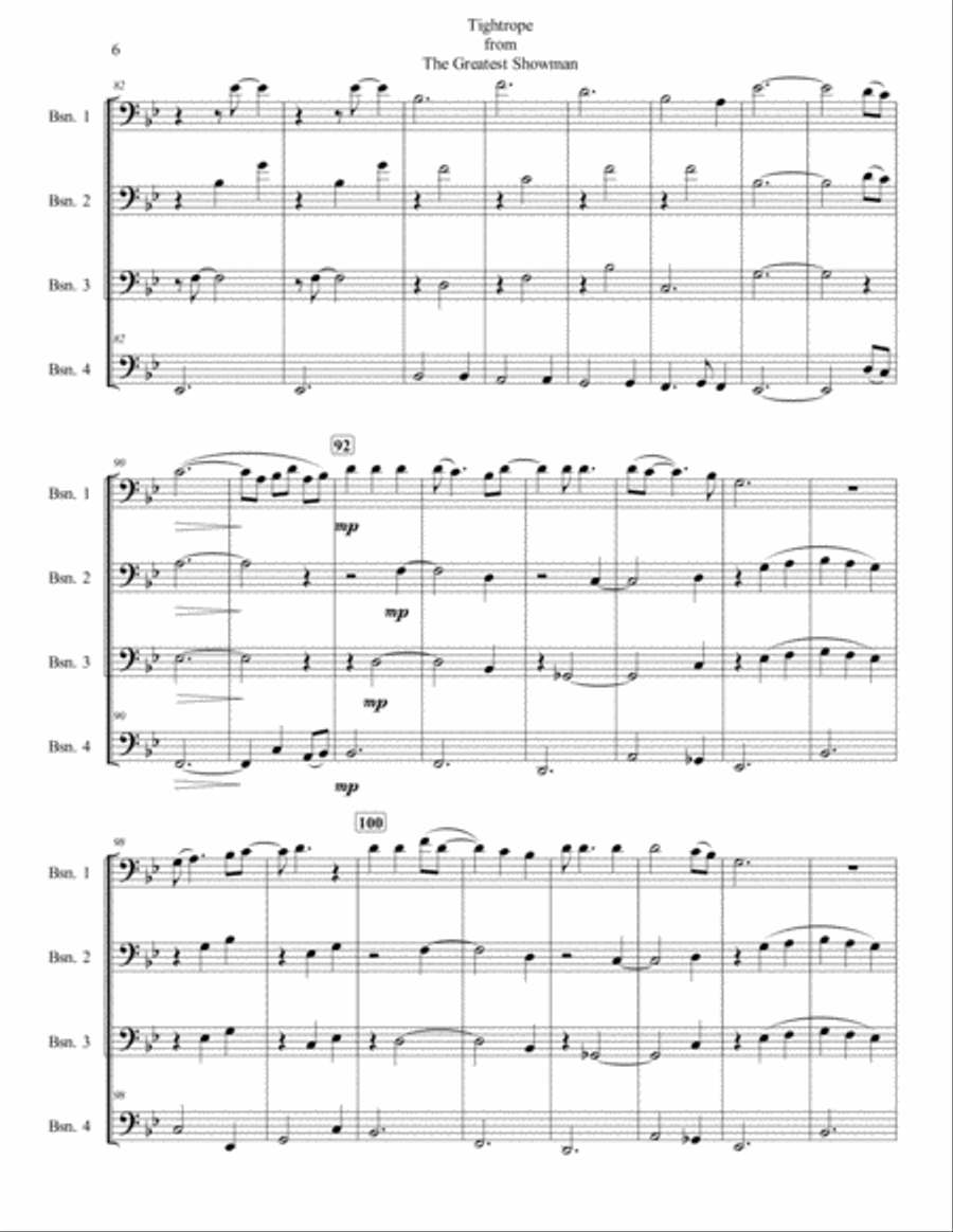 Tightrope Woodwind Quartet scores gallery preview page 6