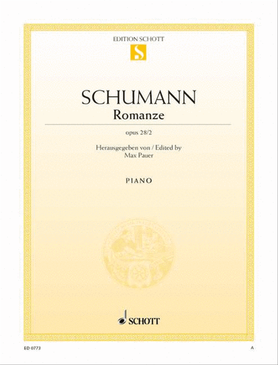 Romance F-sharp major, Op. 28/2 Piano Solo scores gallery preview page 1