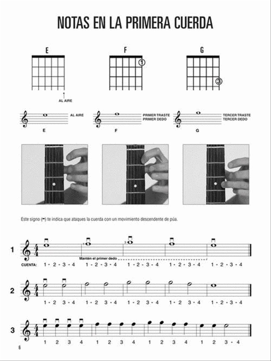 Spanish Edition: Hal Leonard Metodo Para Guitarra Libro 1 – Segunda Edition Guitar scores gallery preview page 7