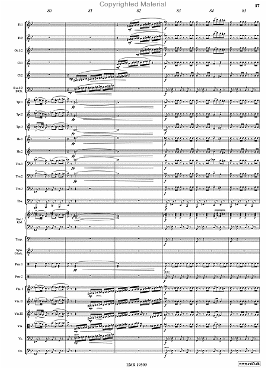 Taras Bulba Orchestra scores gallery preview page 17