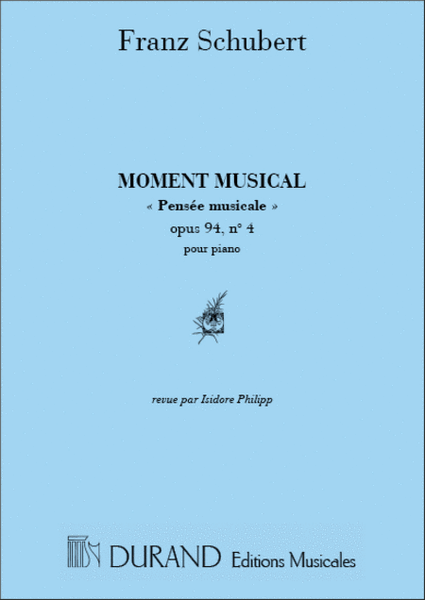 Moment Musical Pensee Musicale Opus 94 N. 4 Pour