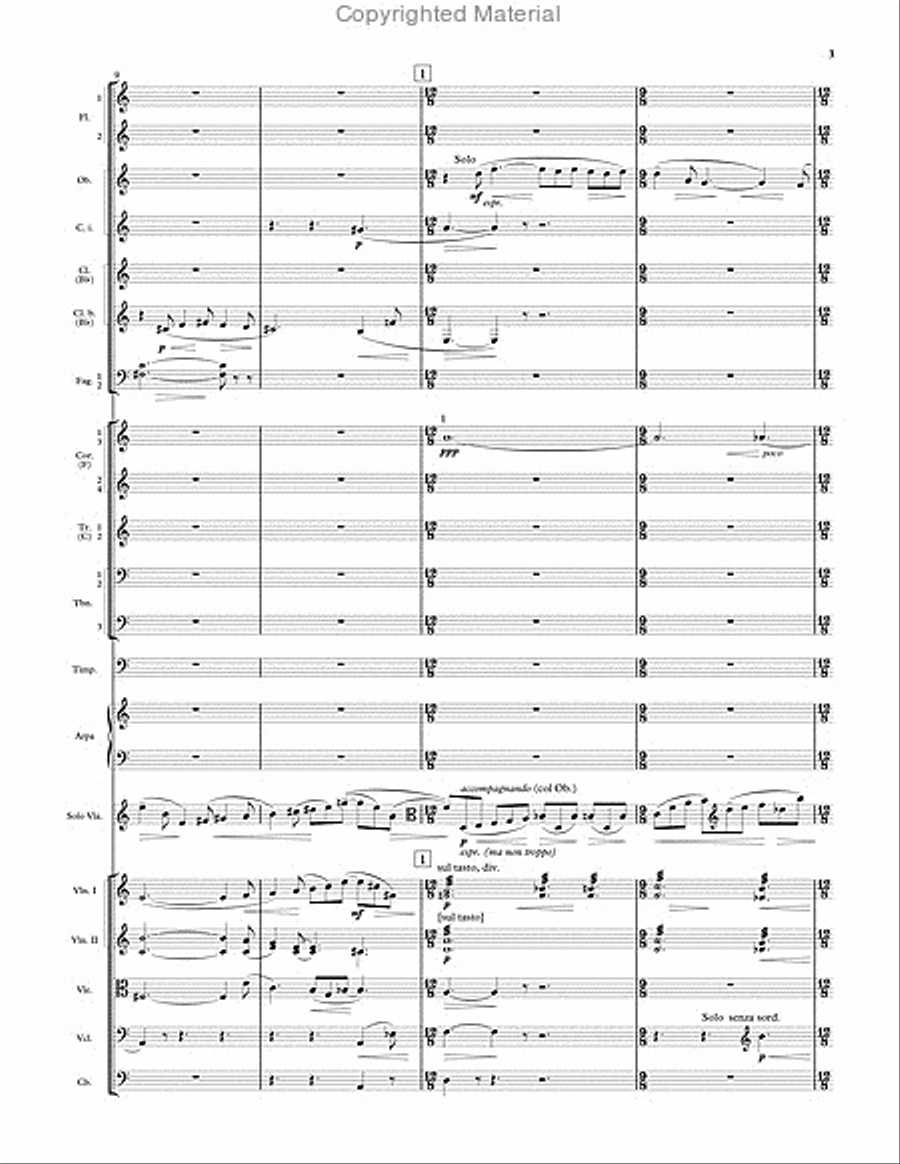 Concerto for Viola and Orchestra (1962) Orchestra scores gallery preview page 4