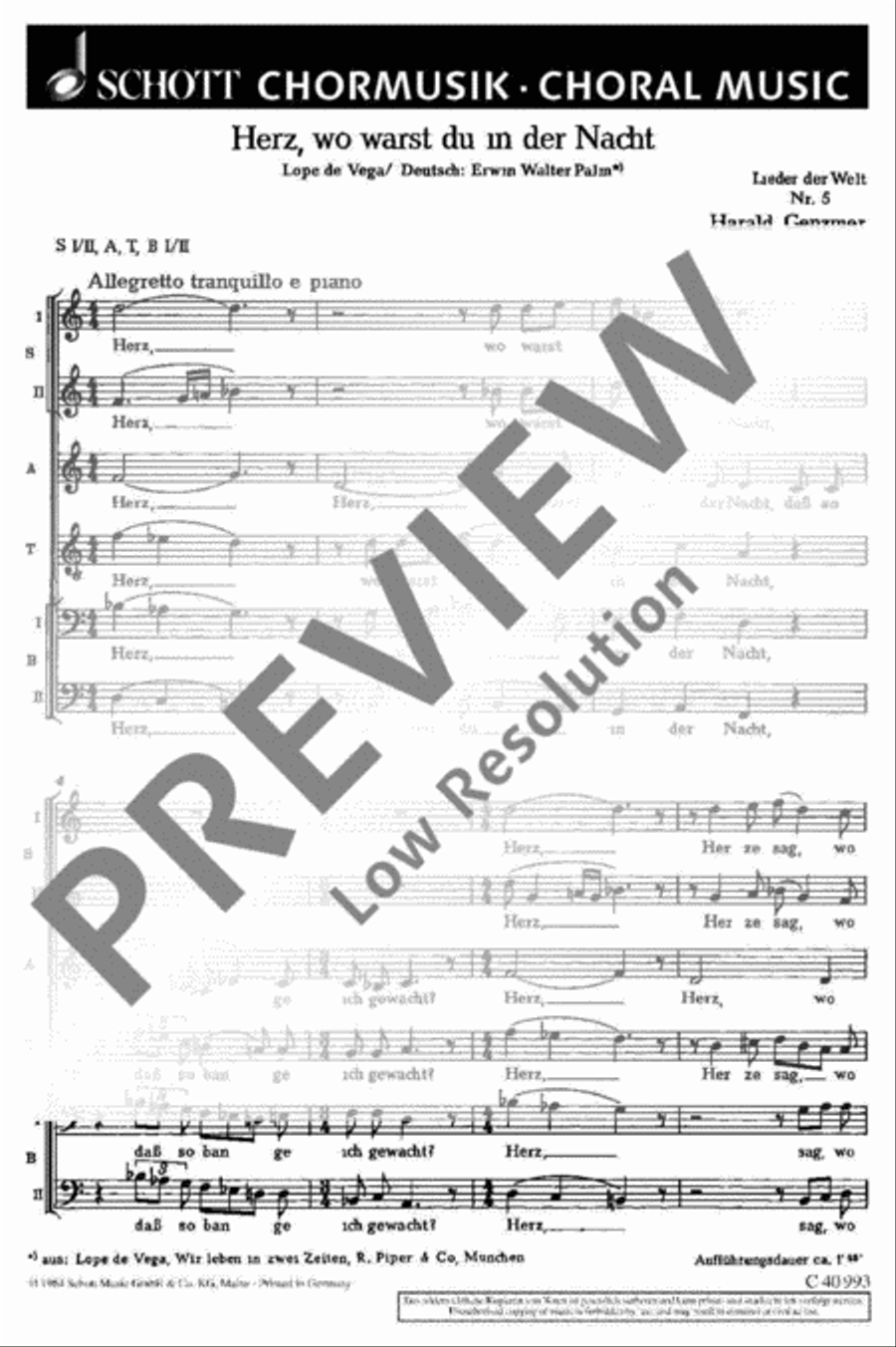 Lieder der Welt Mixed Choir scores gallery preview page 2