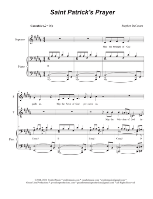 Saint Patrick's Prayer (2-part choir - (Soprano and Tenor)