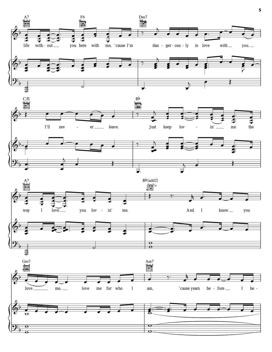 Dangerously In Love Piano, Vocal, Guitar scores gallery preview page 5