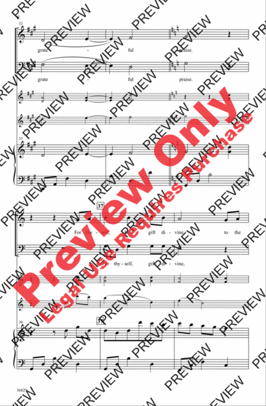 For the Beauty of the Earth 3-Part scores gallery preview page 8