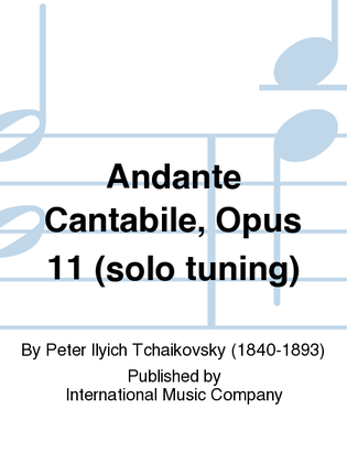 Book cover for Andante Cantabile, Opus 11 (Solo Tuning)