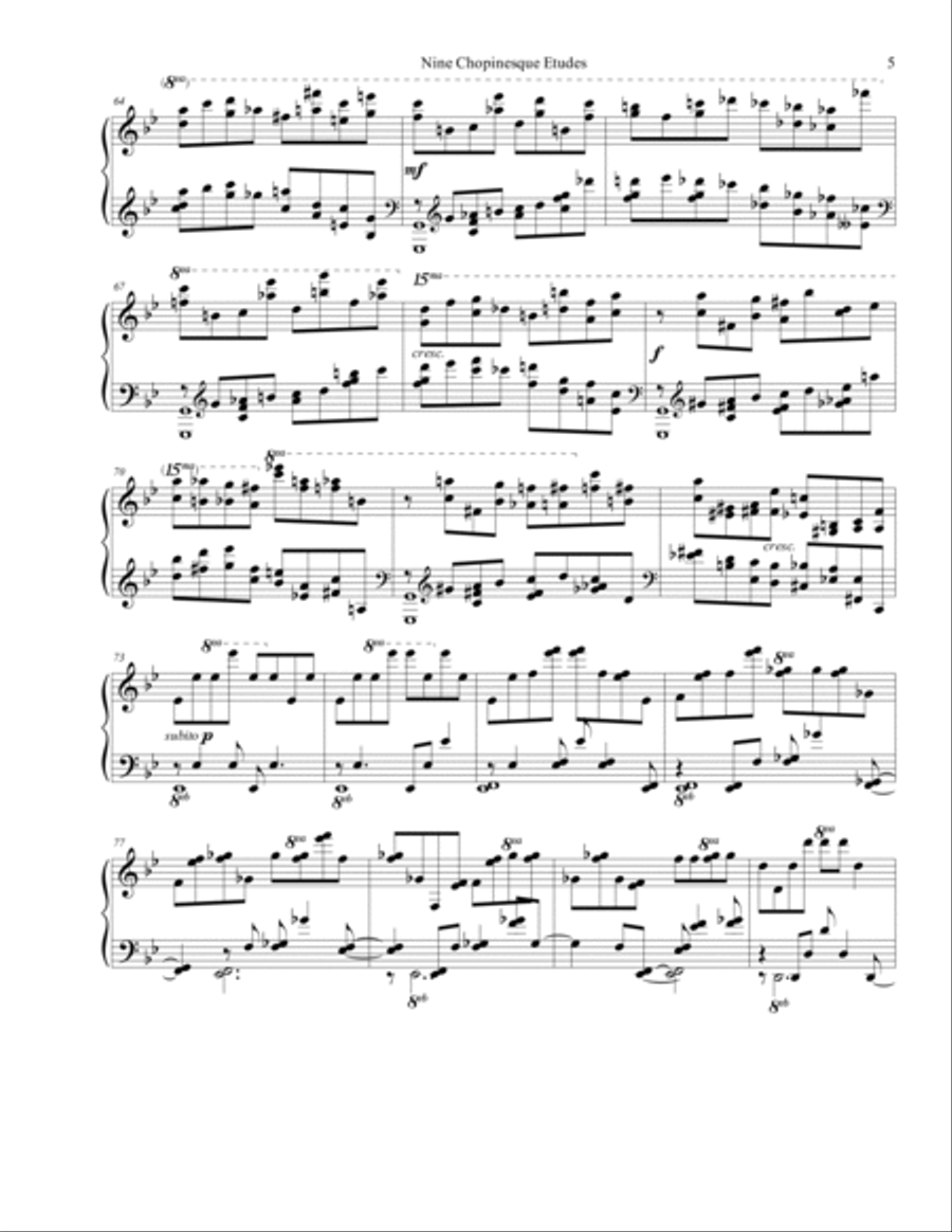 Chopinesque Etude No. 9 in G Minor Piano Method scores gallery preview page 5