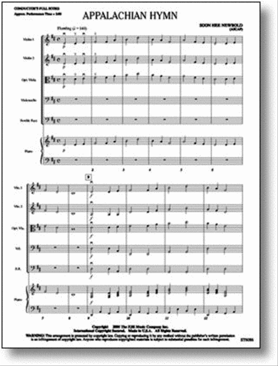 Appalachian Hymn String Orchestra scores gallery preview page 1