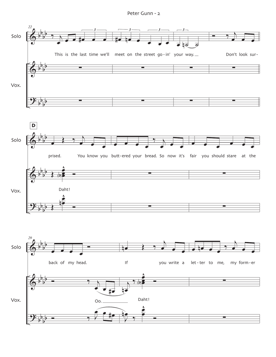 Peter Gunn Divisi scores gallery preview page 3