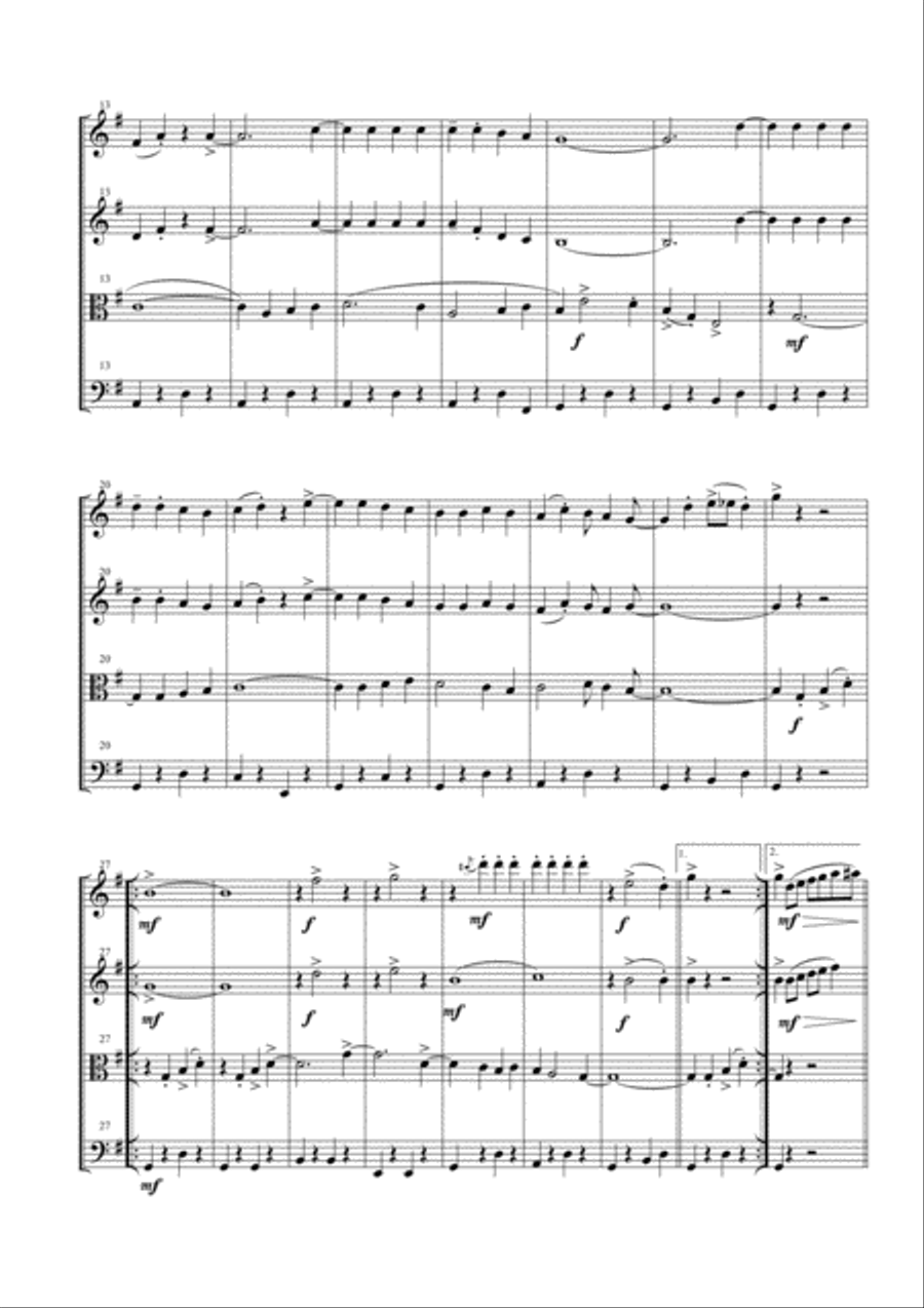 Ob-La-Di, Ob-La-Da String Quartet scores gallery preview page 4