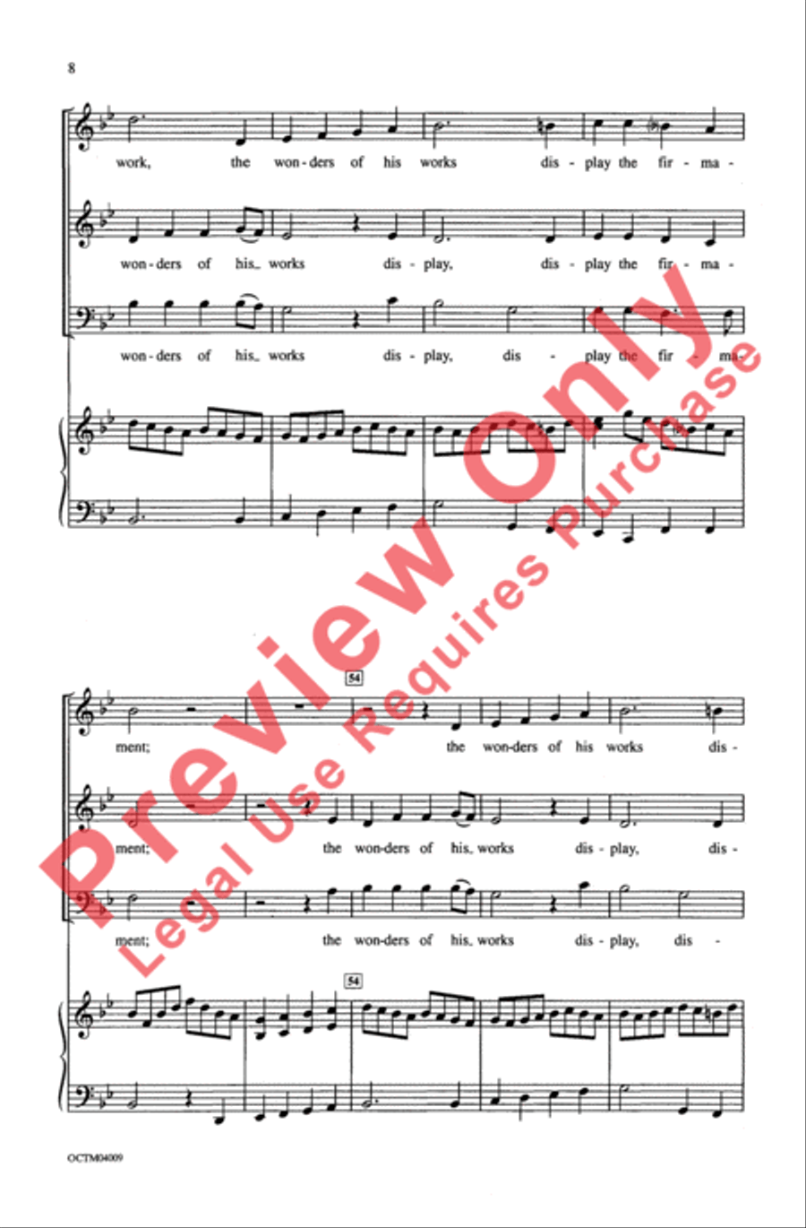 The Heavens Are Telling 3-Part scores gallery preview page 8