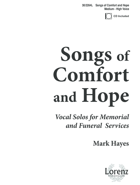 Songs of Comfort and Hope - Medium-high Voice image number null