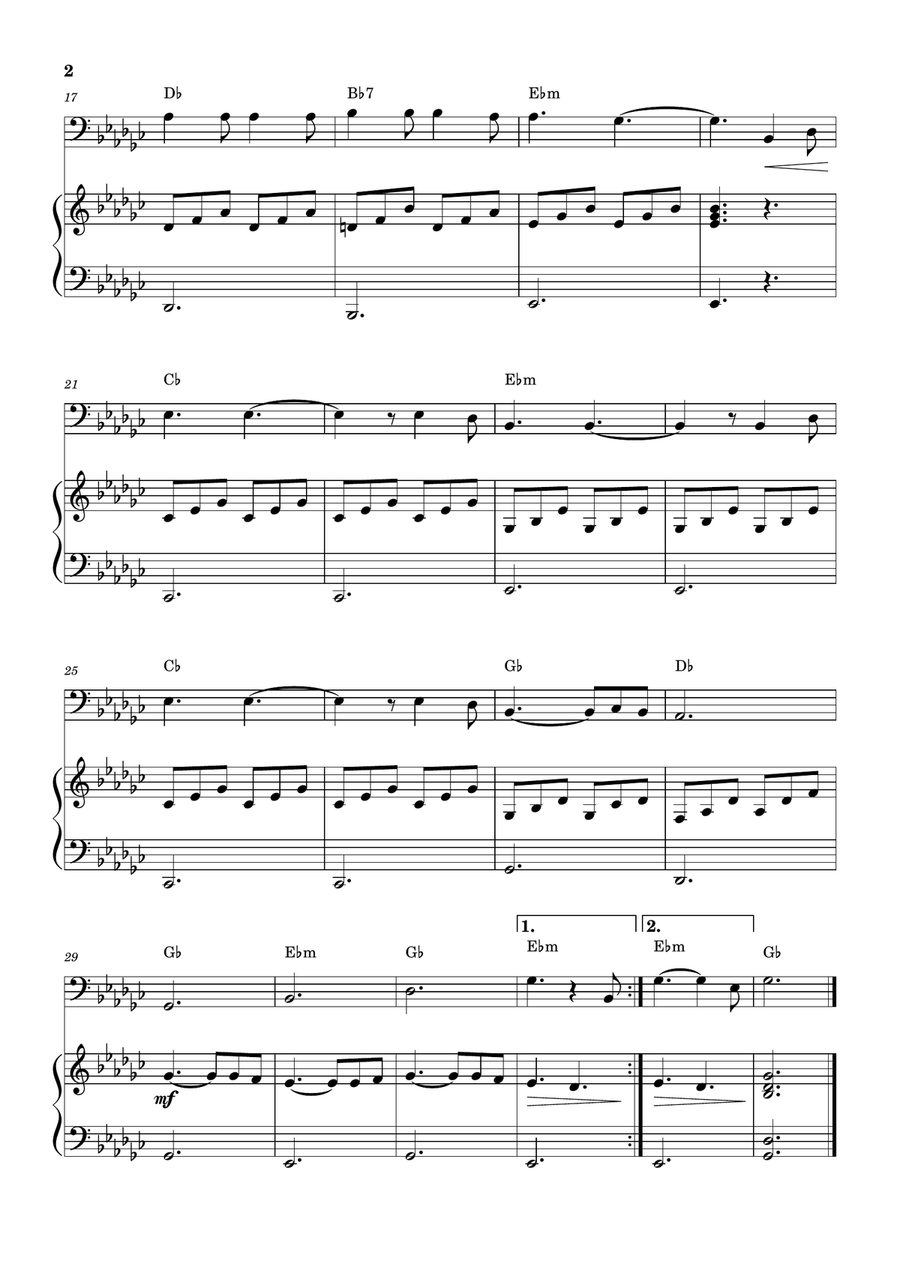 Hallelujah Bassoon scores gallery preview page 2