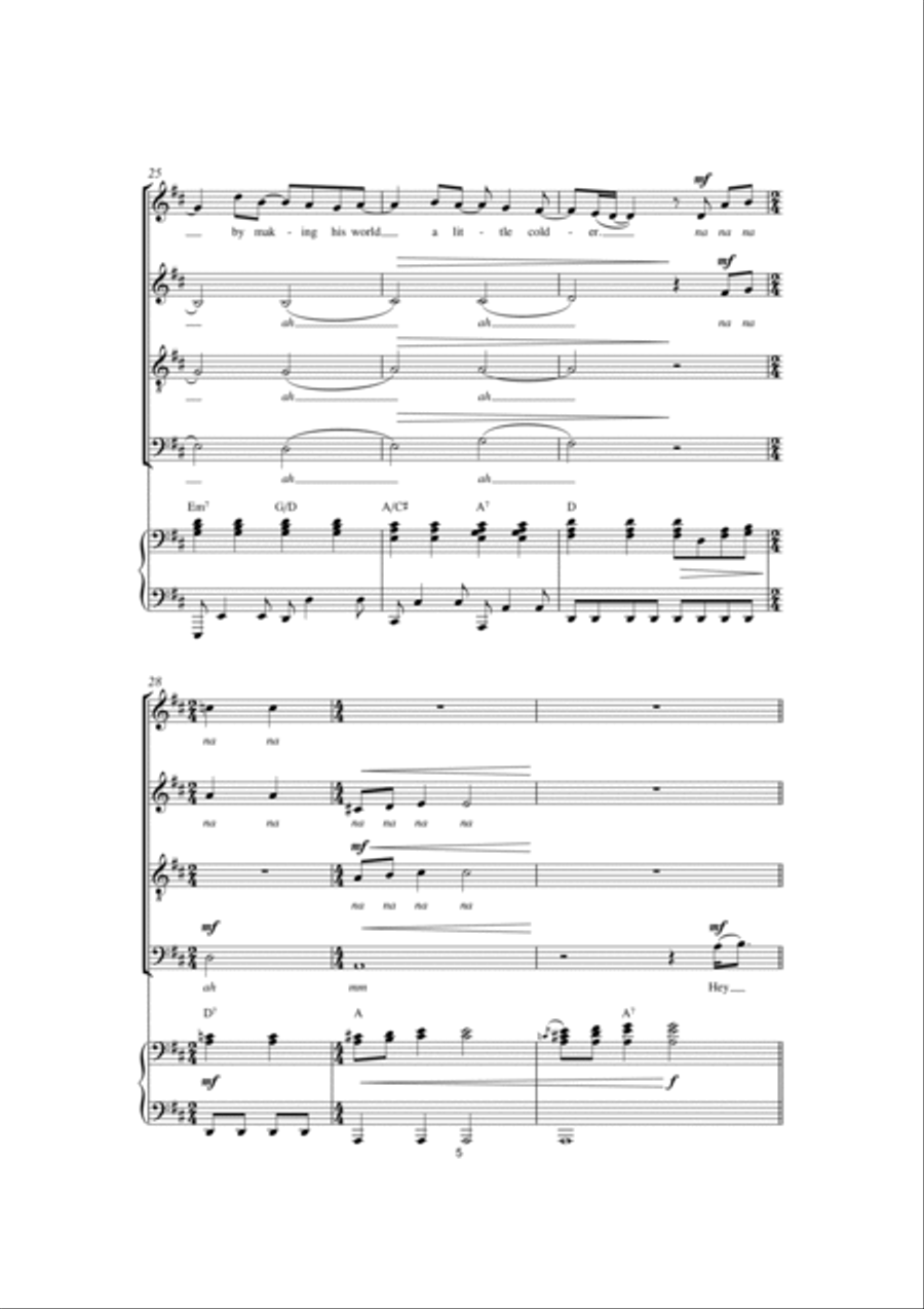 Hey Jude (arr. Jeremy Birchall) 4-Part scores gallery preview page 5