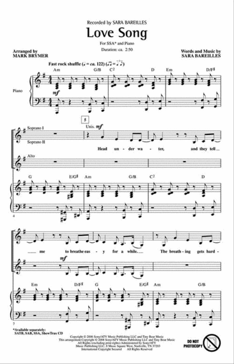 Love Song SSA scores gallery preview page 2