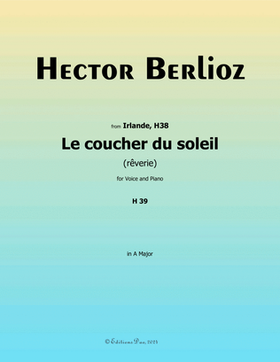 Le coucher du soleil, by Berlioz, in A Major