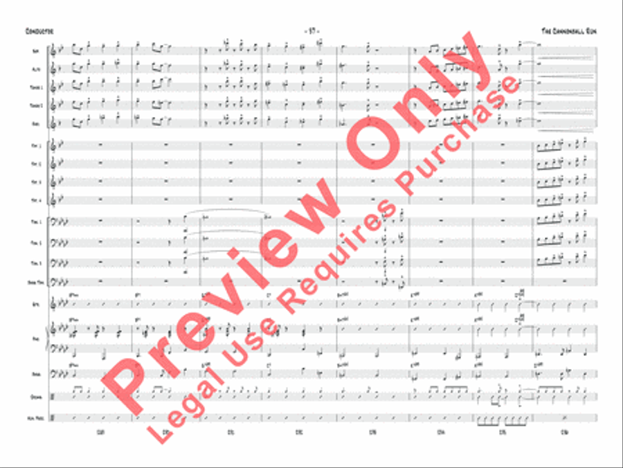 The Cannonball Run Jazz Ensemble scores gallery preview page 38