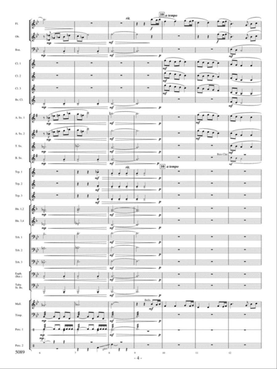 For Thy Courts Above For Thy Courts Above Concert Band scores gallery preview page 3