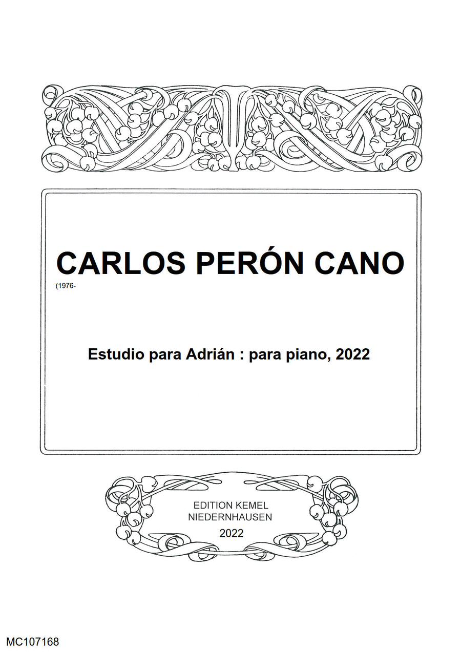 Estudio para Adrian Piano scores gallery preview page 1