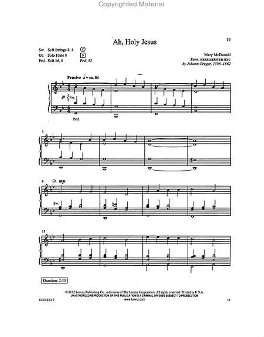 Easy Organ Library, Vol. 53 Organ Solo scores gallery preview page 3