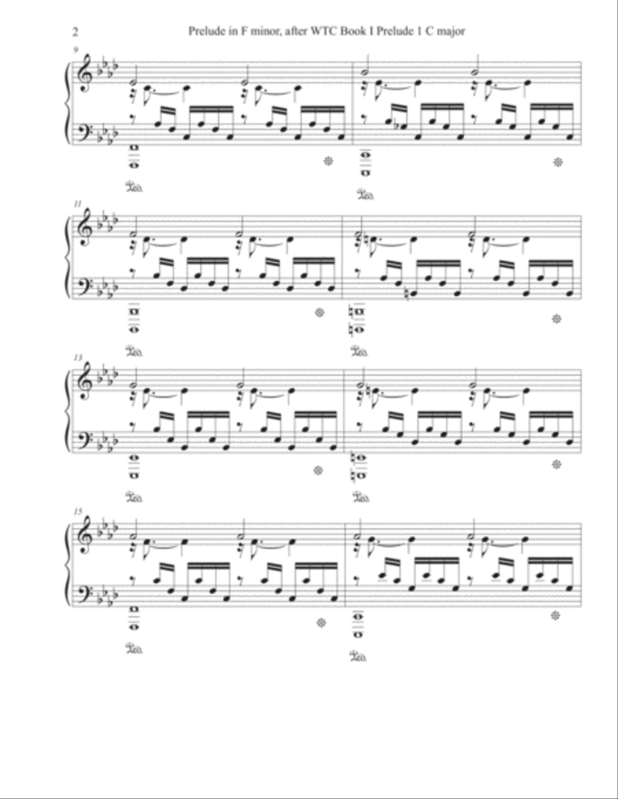 Prélude in F minor (2017) Piano Solo scores gallery preview page 2
