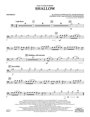 Shallow (from A Star Is Born) (arr. Paul Murtha) - Trombone