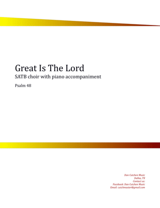 Choral - "Great Is The Lord" SATB