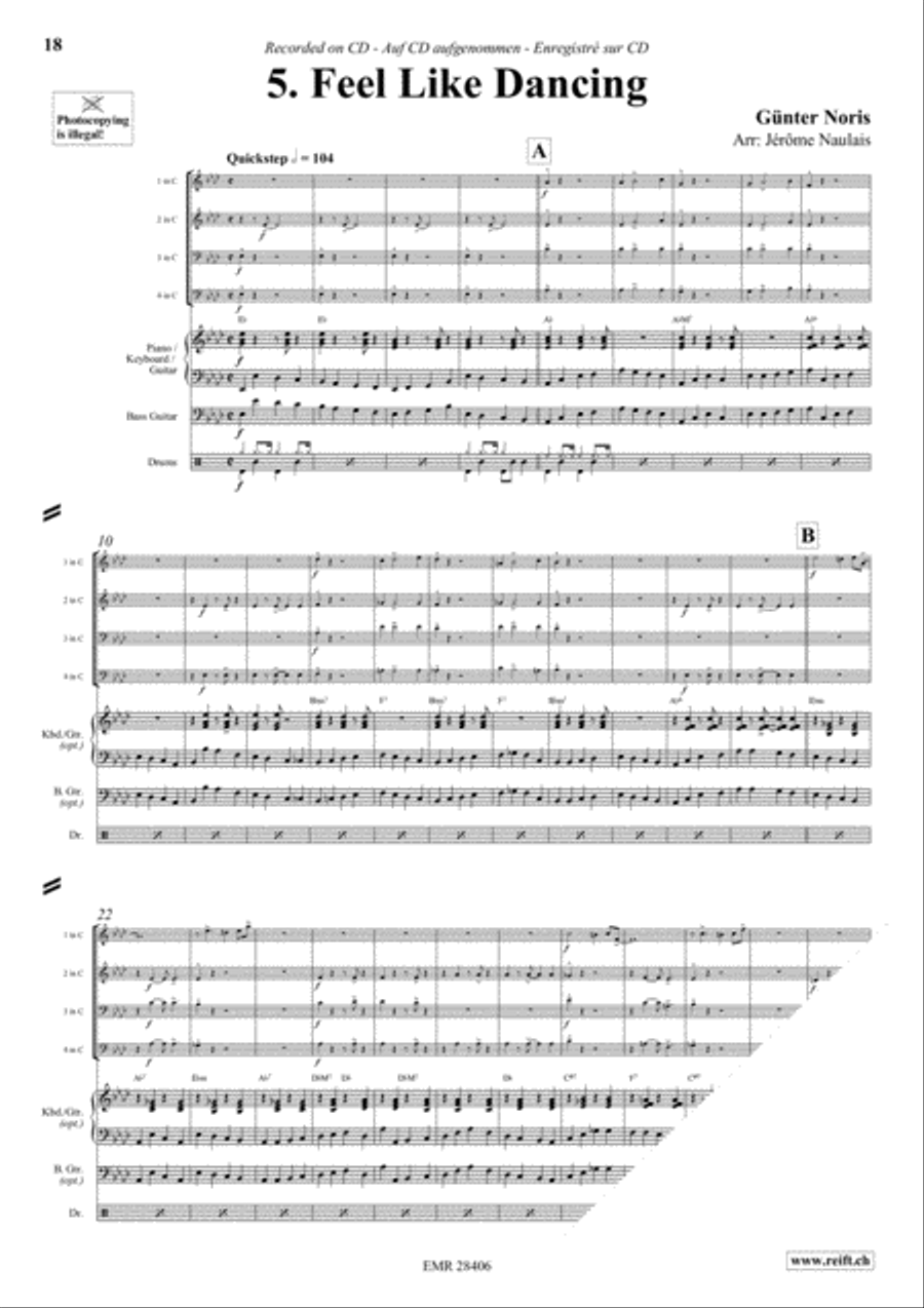 Let's Dance Volume 2 Brass Ensemble scores gallery preview page 7