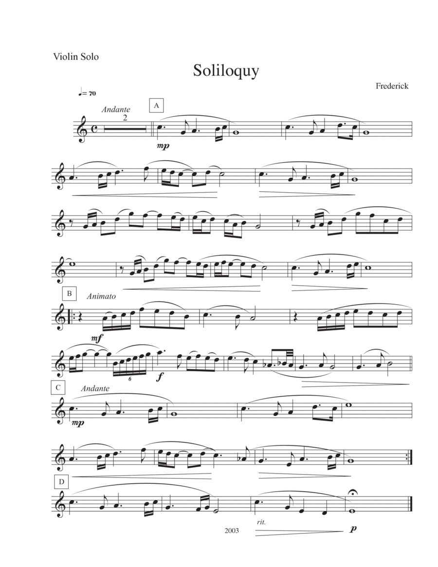 Soliloquy (Violin solo) image number null