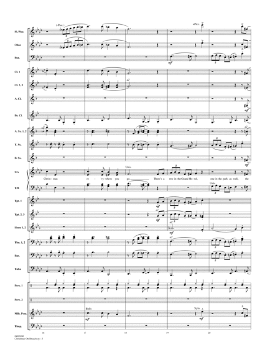 Christmas on Broadway - Full Score Choir scores gallery preview page 5