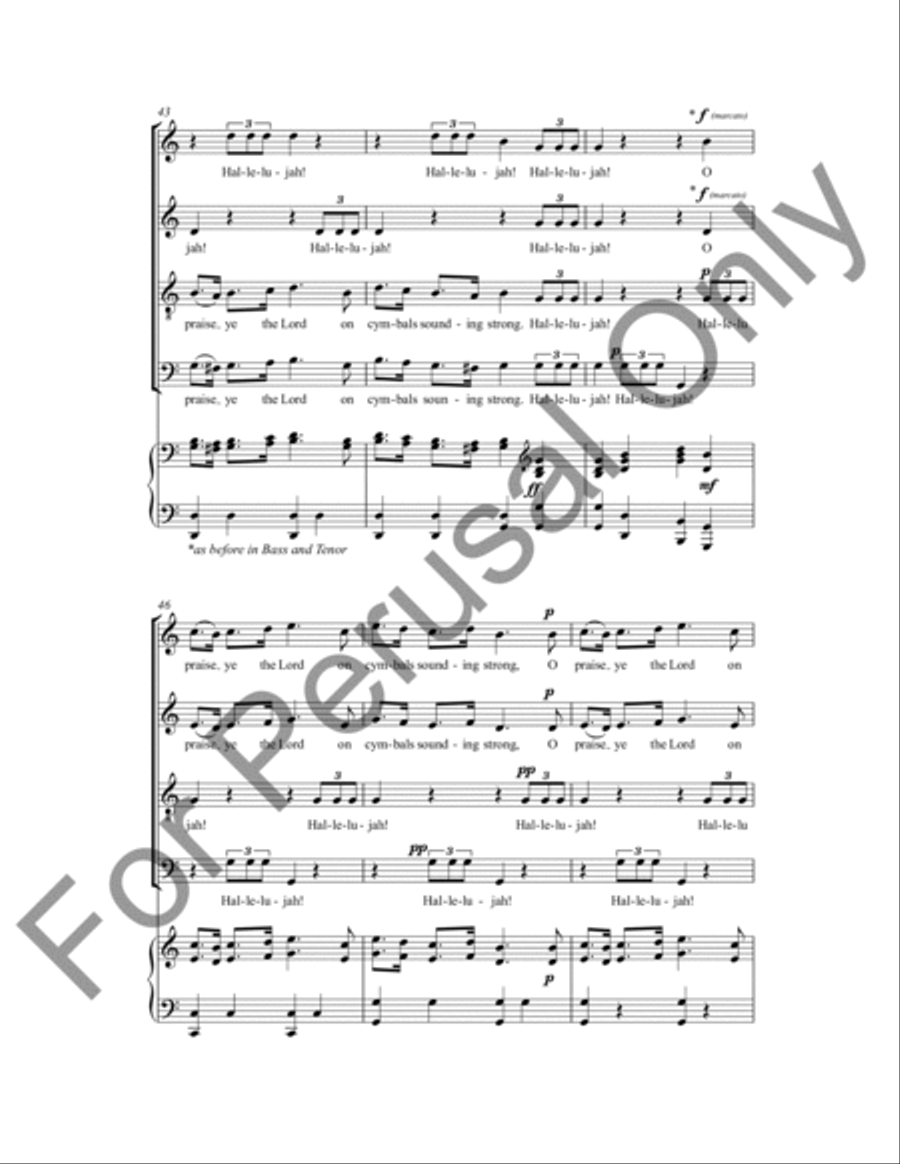 Hallelujah Hallelujah 4-Part scores gallery preview page 8