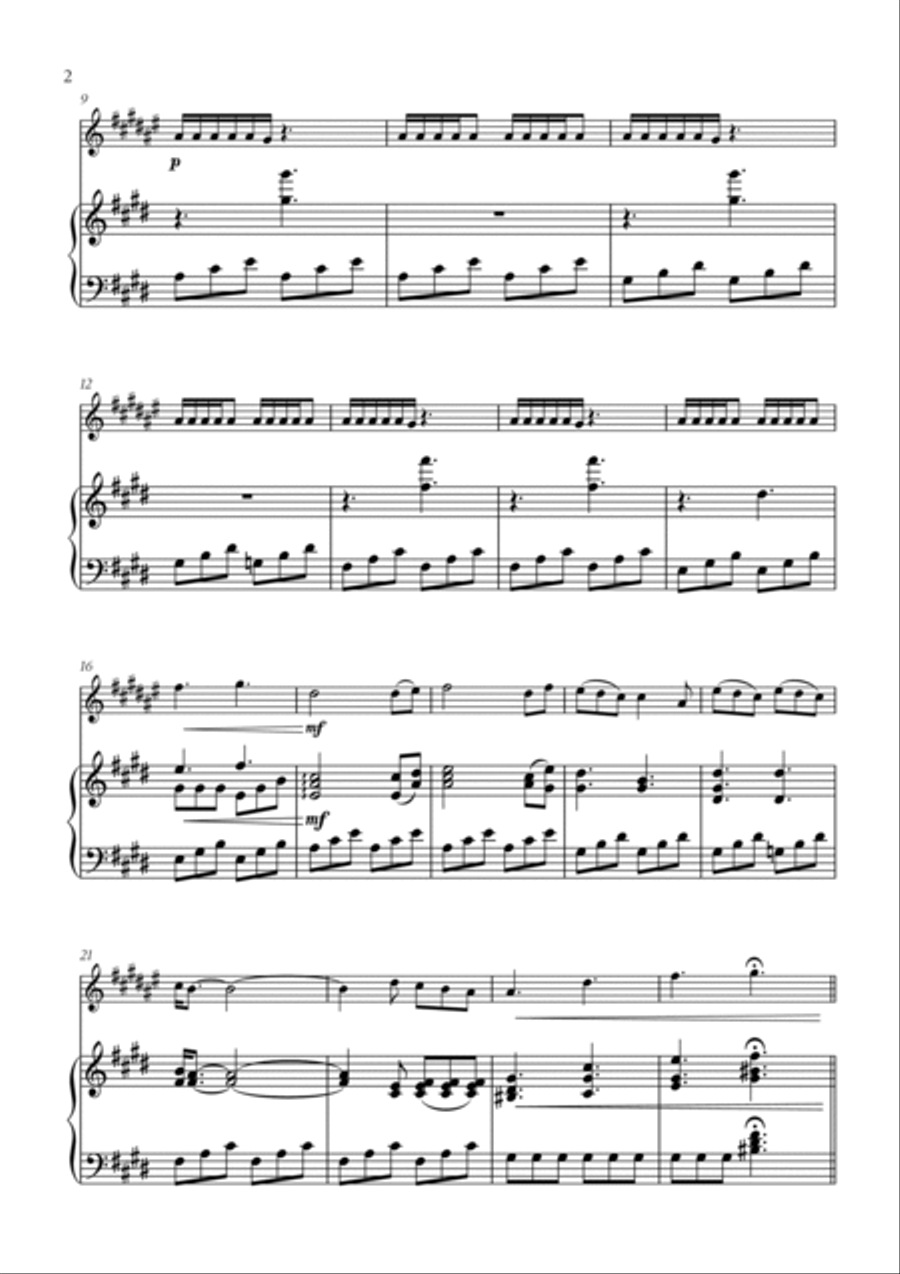 Golden Hour Trumpet Solo scores gallery preview page 2