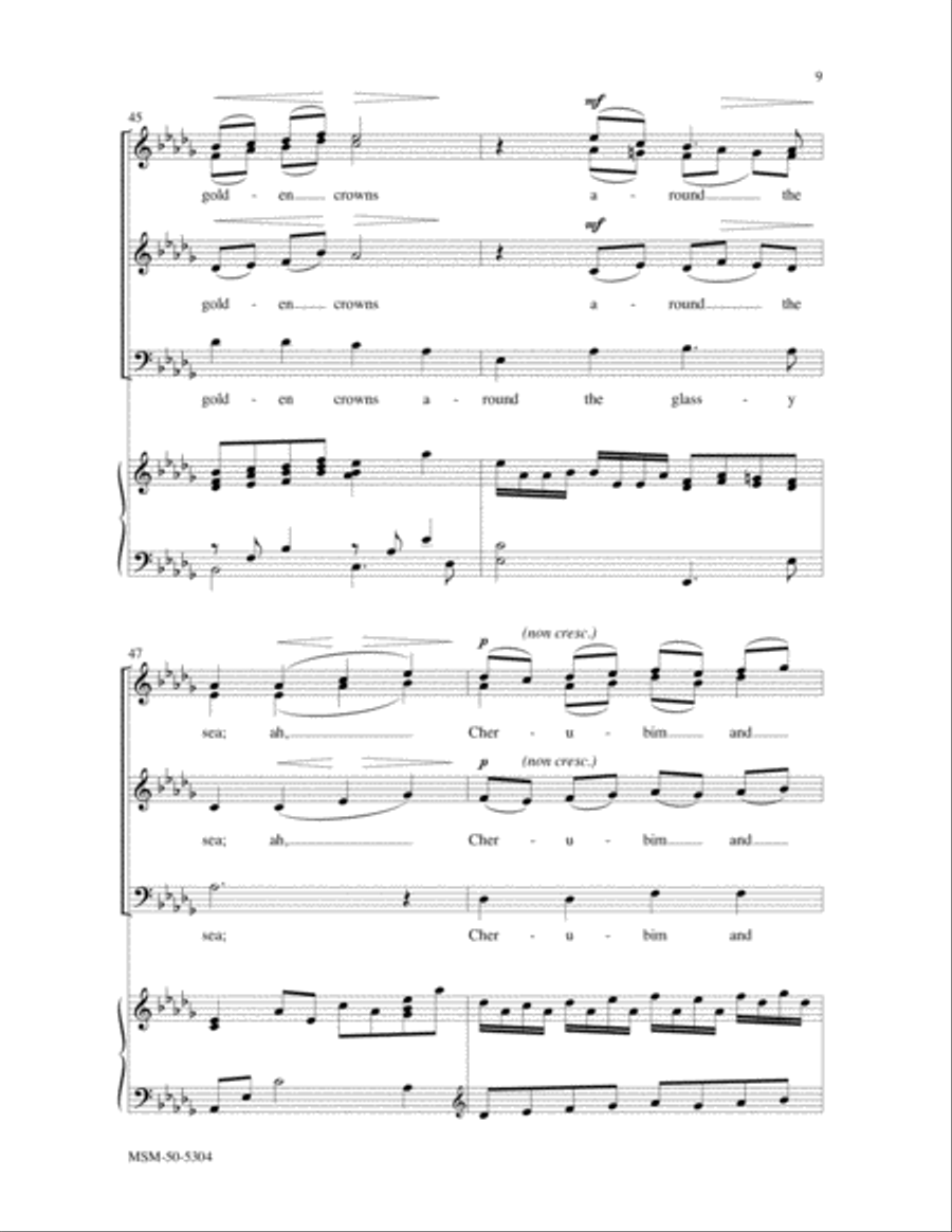 Holy, Holy, Holy Divisi scores gallery preview page 6