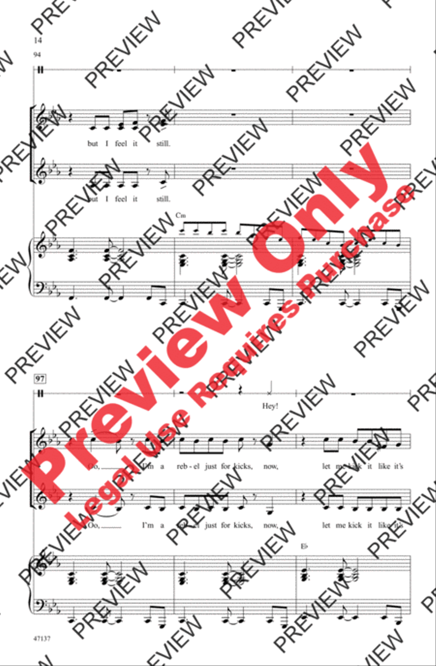 Feel It Still Women's Choir scores gallery preview page 14