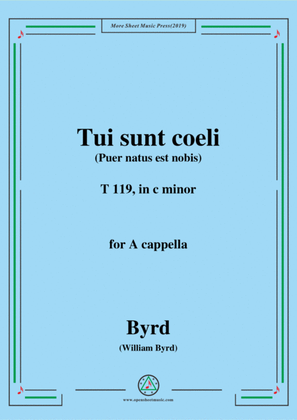Book cover for Byrd-Tui sunt coeli,T 119,in c minor,for A cappella