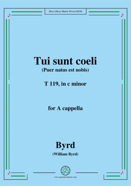 Byrd-Tui sunt coeli,T 119,in c minor,for A cappella image number null