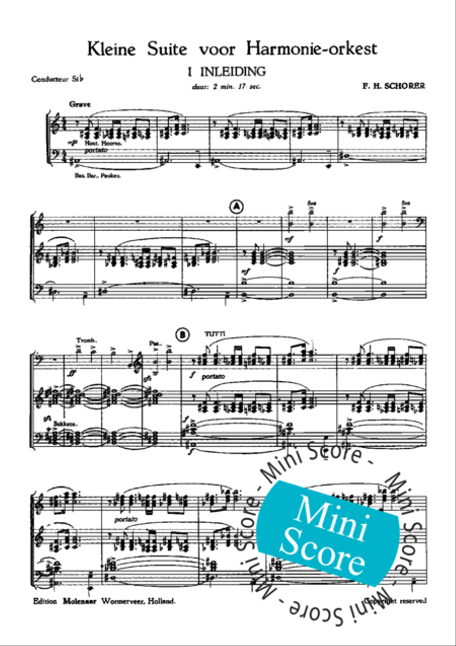 Kleine Suite voor Harmonieorkest Concert Band scores gallery preview page 4