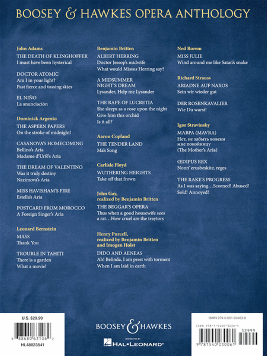Boosey & Hawkes Opera Anthology - Mezzo-Soprano Mezzo-Soprano Voice scores gallery preview page 9