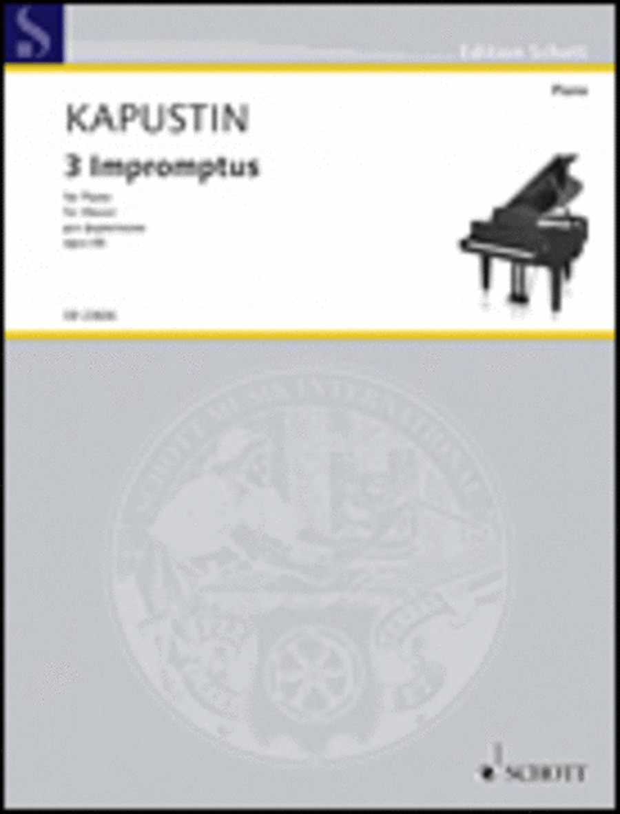 3 Impromptus Piano Solo scores gallery preview page 1