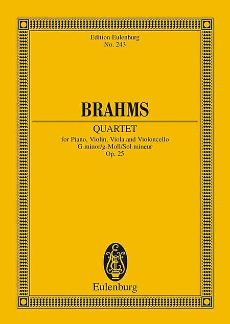 Johannes Brahms: Piano Quartet in G minor, Op. 25