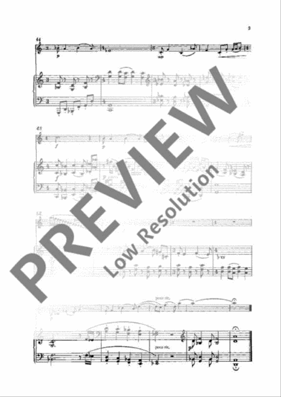 Small lyric Clarinet Solo scores gallery preview page 6