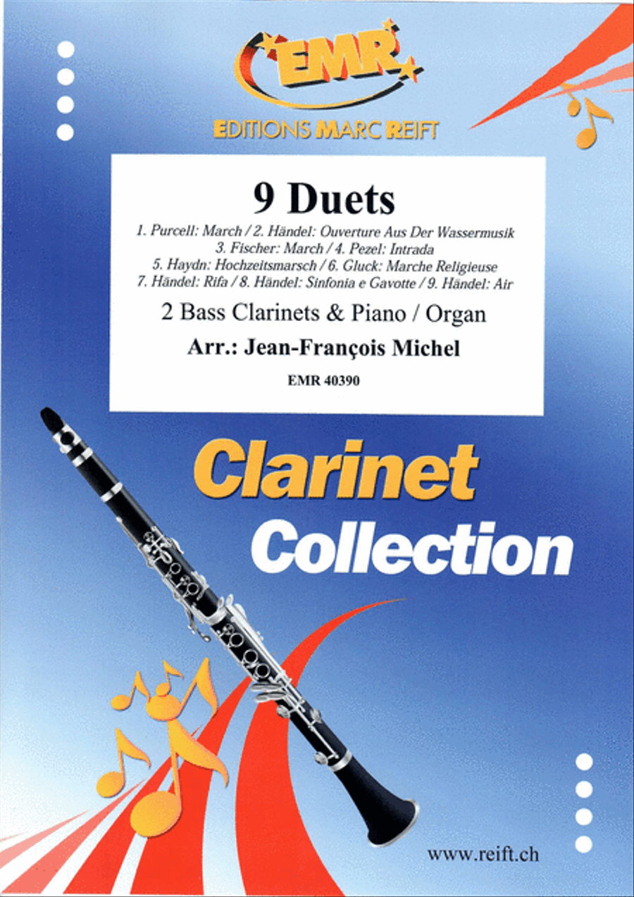 9 Duets Bass Clarinet scores gallery preview page 1