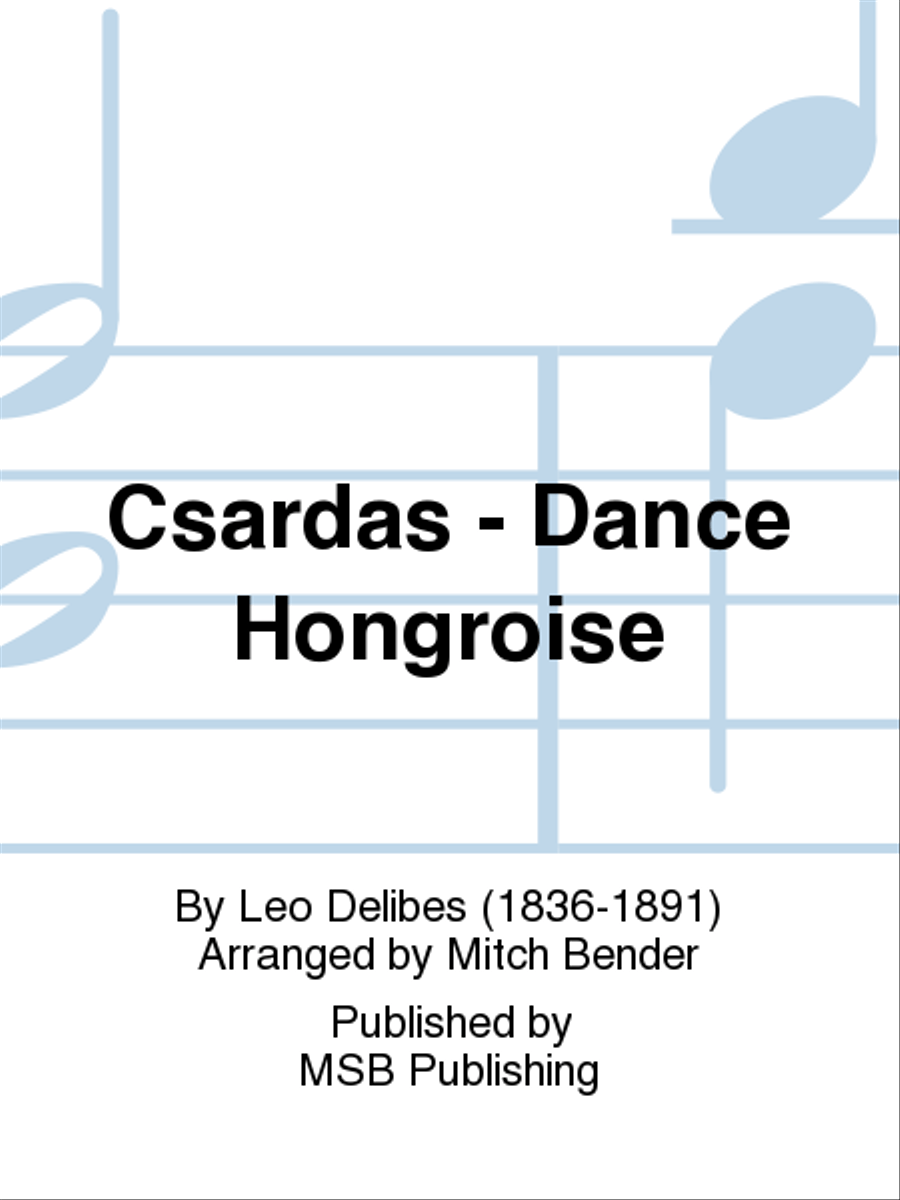 Csardas - Dance Hongroise Alto Saxophone scores gallery preview page 1