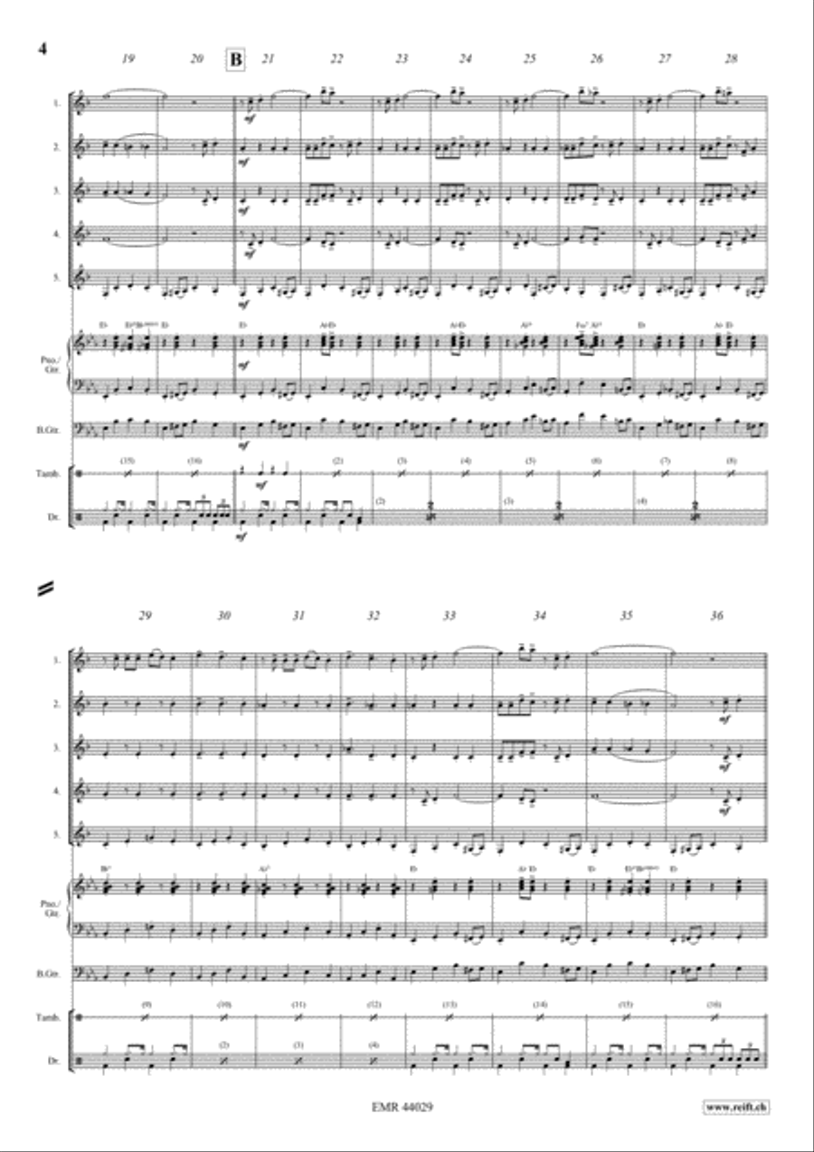 Rockin' All Night Clarinet scores gallery preview page 4