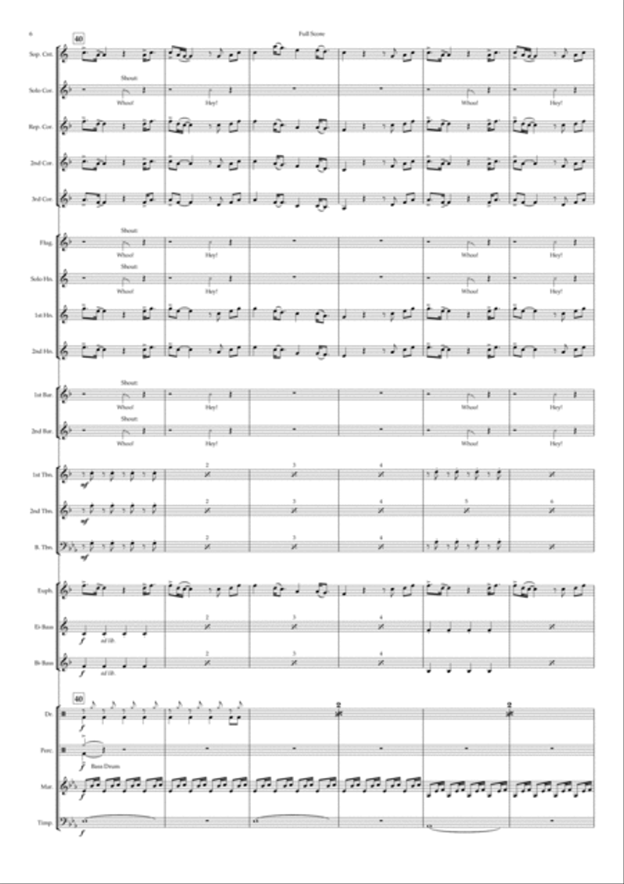 Texas Hold 'em Brass Band scores gallery preview page 6