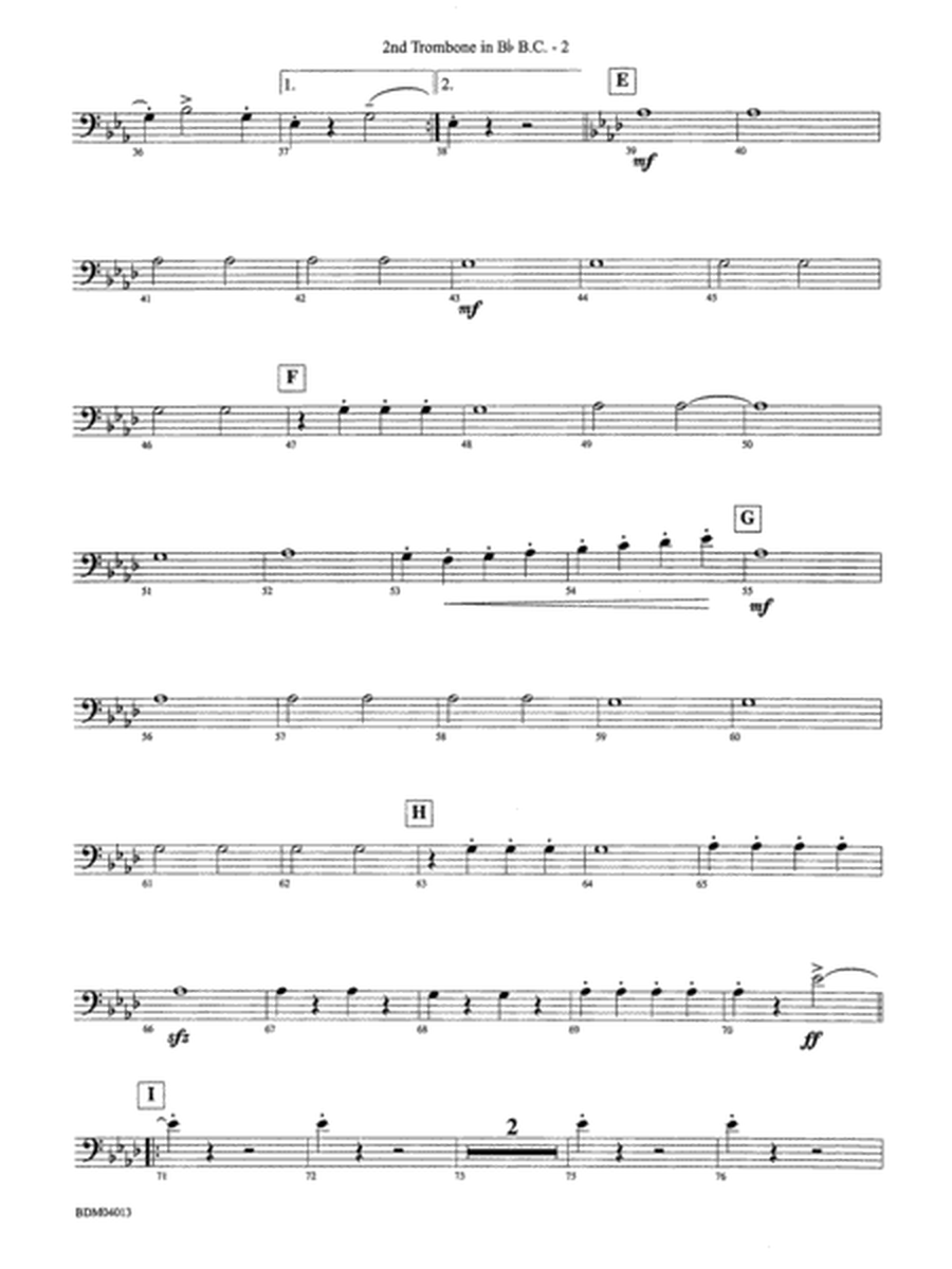 Nobles of the Mystic Shrine (March): (wp) 2nd B-flat Trombone B.C.
