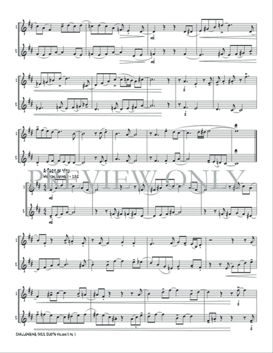 Challenging Jazz Duets, Volume 2 Small Ensemble scores gallery preview page 7