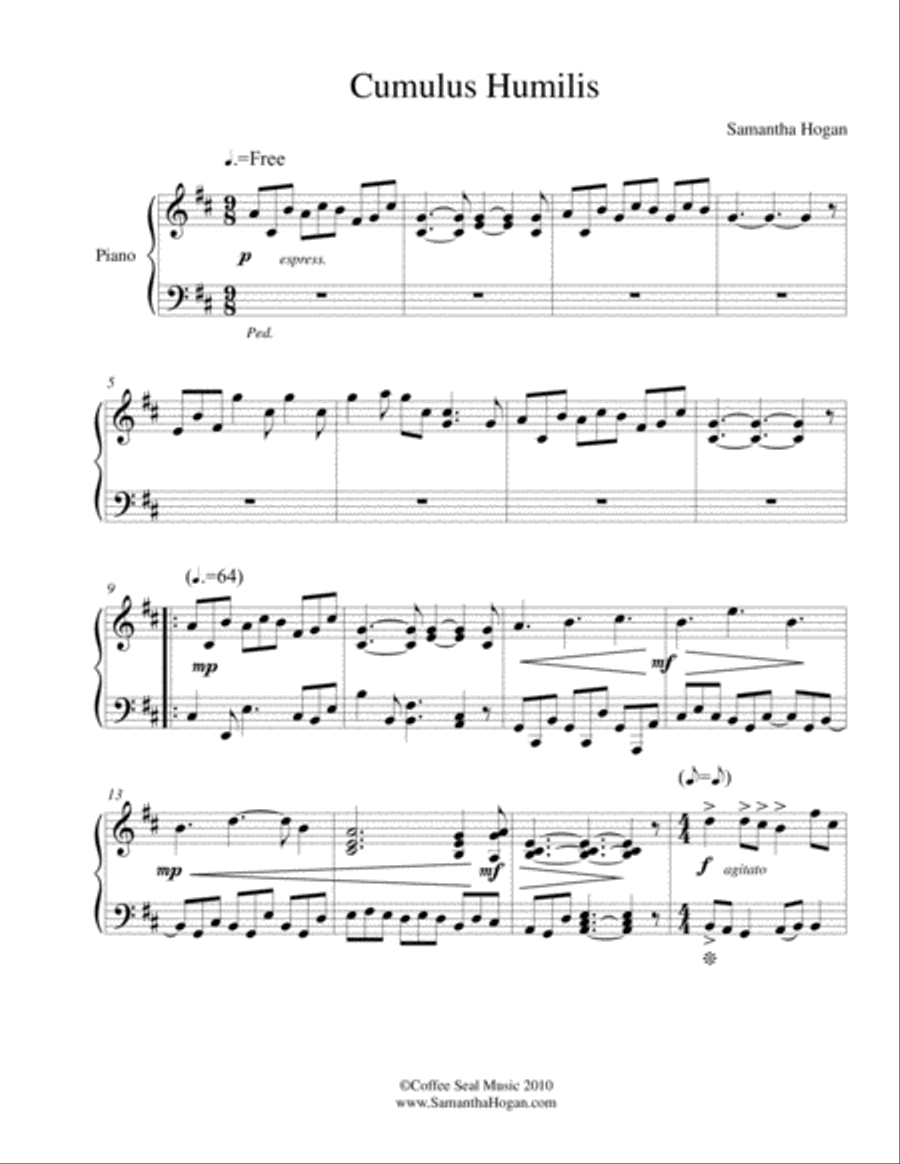 Cumulus Humilis Piano Solo scores gallery preview page 3